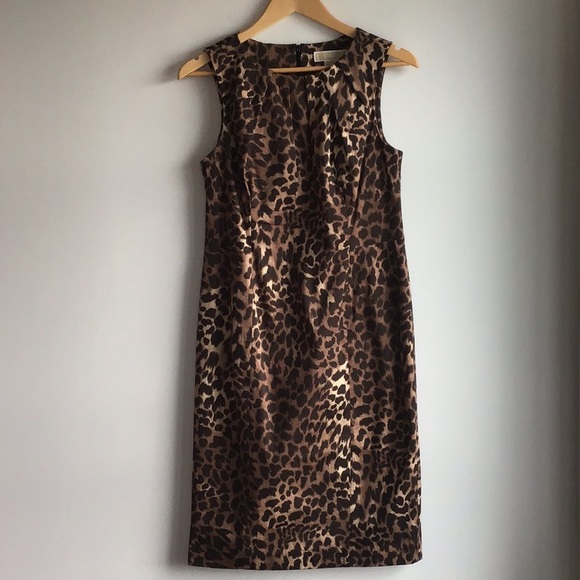 MICHAEL Michael Kors Dresses & Skirts - MICHAEL Michael Kors Leopard Print Sheath Dress, 8